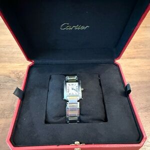 Tank Silver & Gold Watch